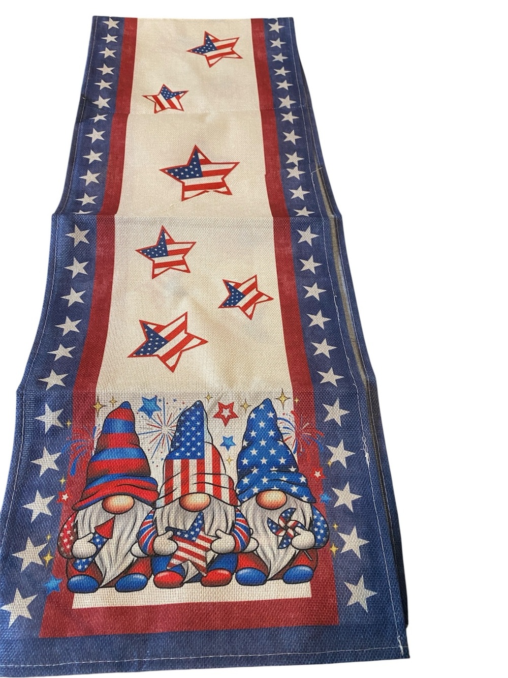 NIP Patriotic Gnome Table Runner